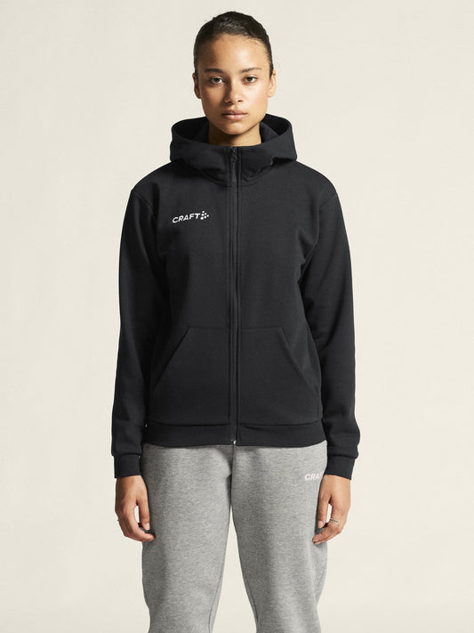 Women's Community 2.0 Logo FZ Hoodie - Black Women's Midlayers and Hoodies Craft Sportswear NA