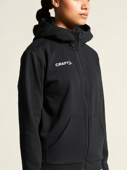 Women's Community 2.0 Logo FZ Hoodie - Black Women's Midlayers and Hoodies Craft Sportswear NA