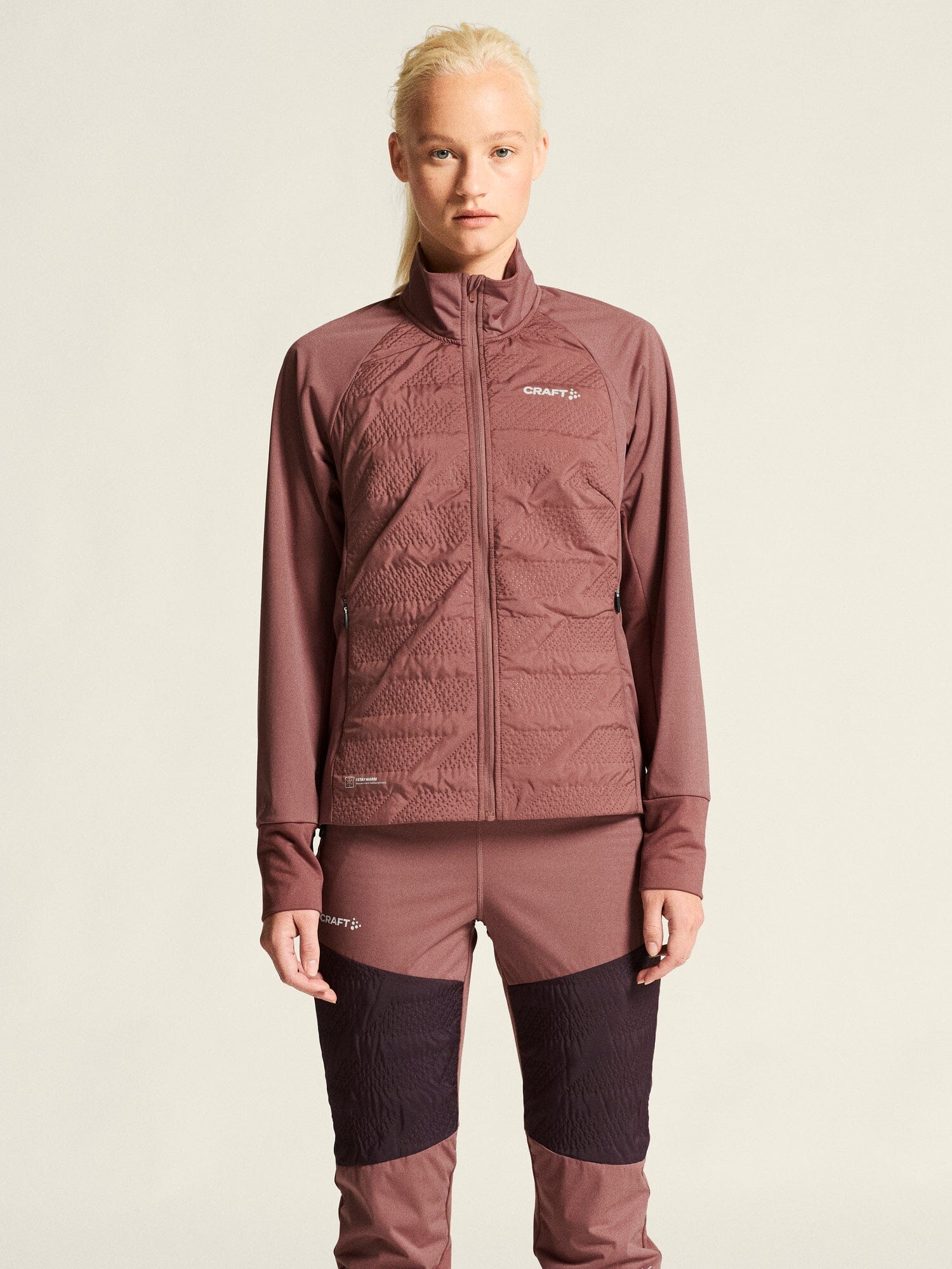 Women's ADV Nordic Training Speed Jacket 2 - Rose Brown Craft Sportswear NA