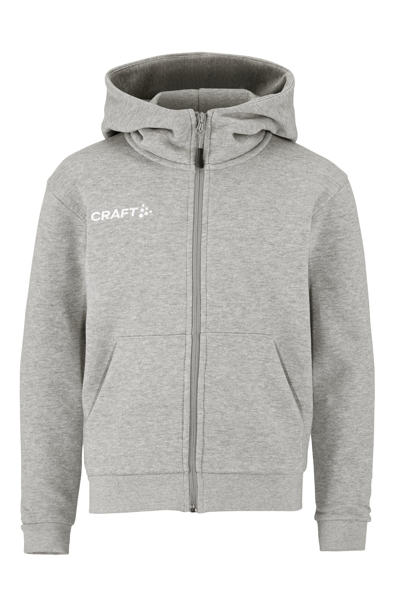 Junior Community 2.0 Logo FZ Hoodie - Grey Melange Craft Sportswear NA