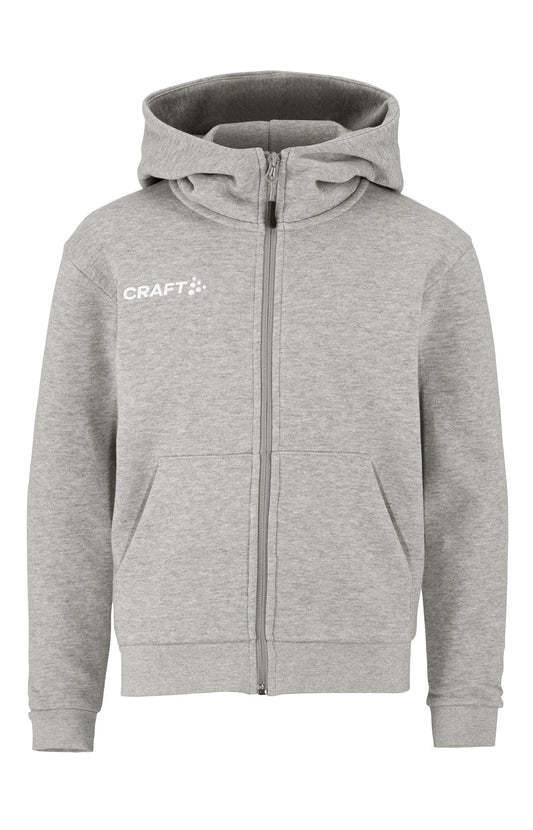 Junior Community 2.0 Logo FZ Hoodie - Grey Melange Craft Sportswear NA