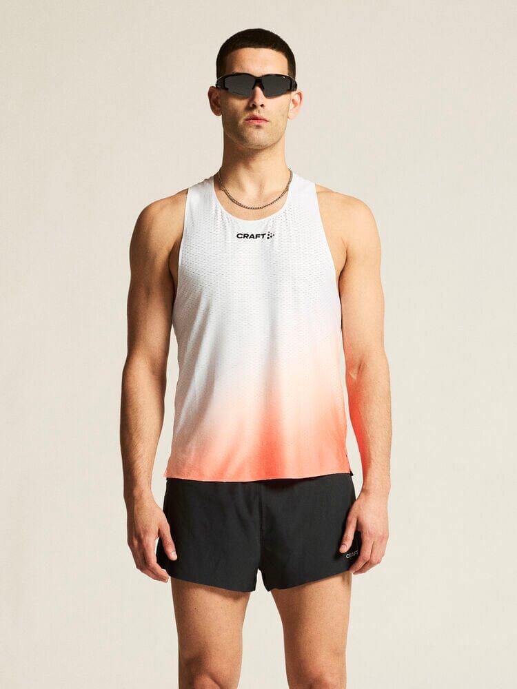 Men's Race Day Singlet - WHITE/MULTI Craft Sportswear NA