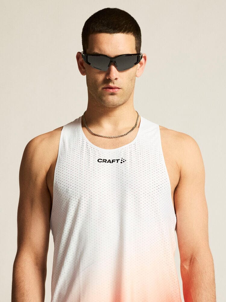 Men's Race Day Singlet - WHITE/MULTI Craft Sportswear NA