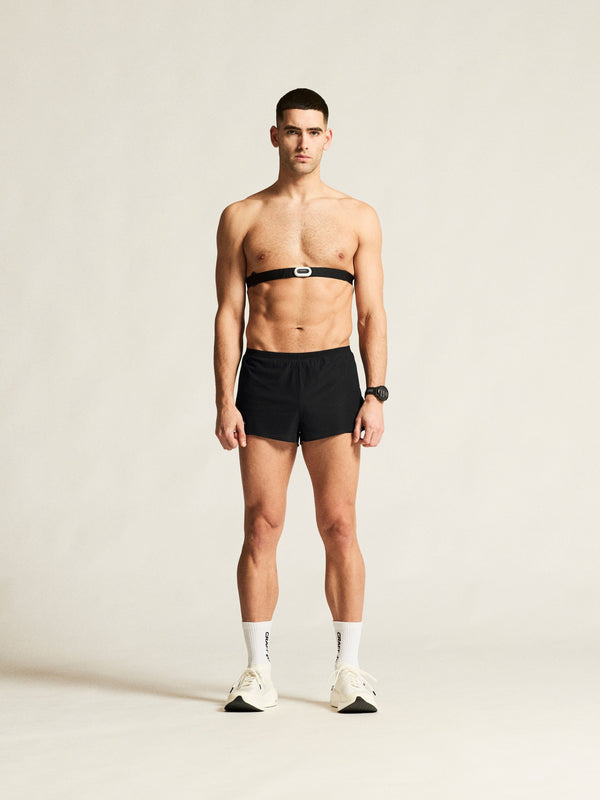 Men's Race Day Split Shorts - Black