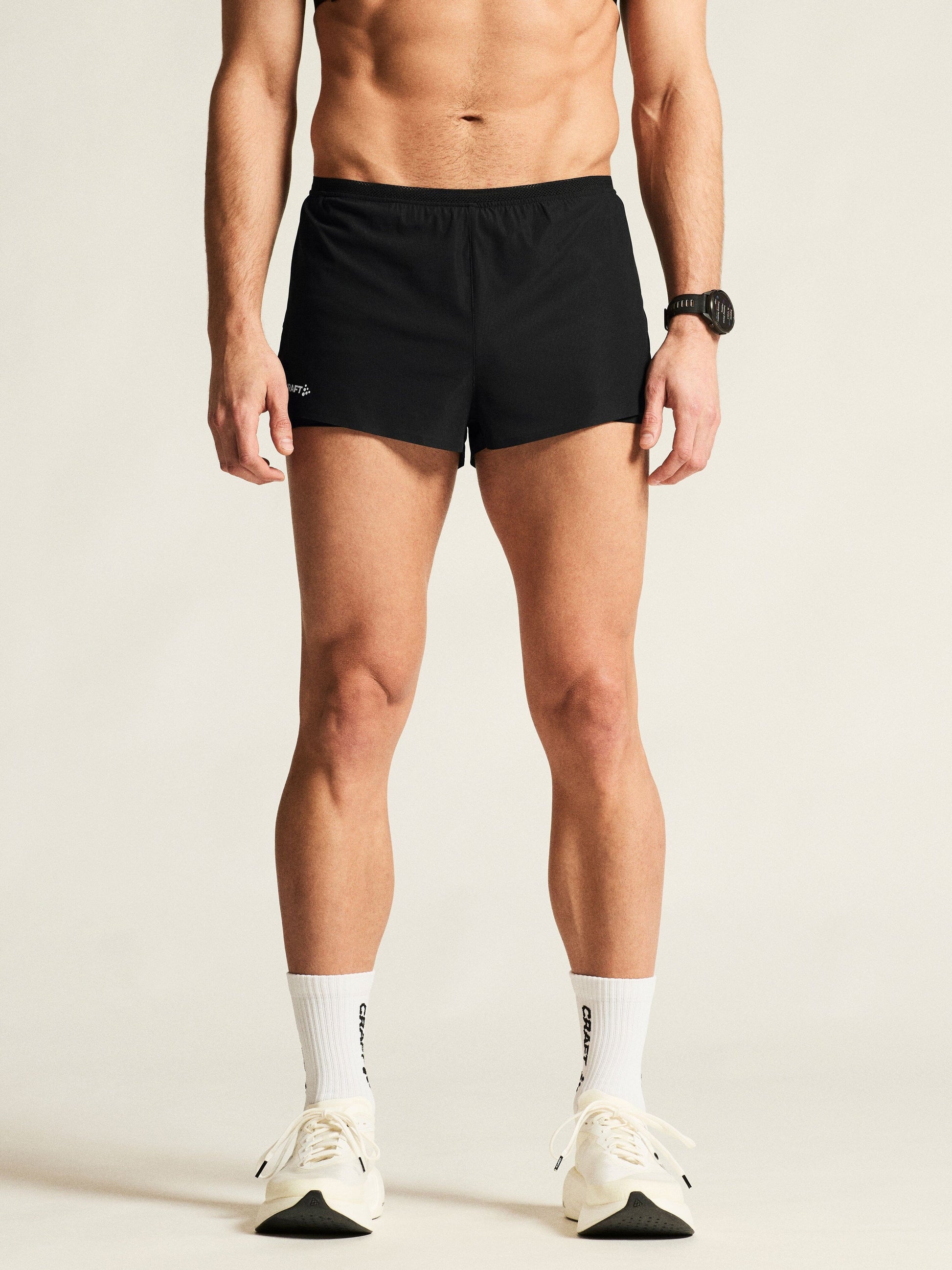 Men's Race Day Split Shorts - Black Men's Shorts Craft Sportswear NA