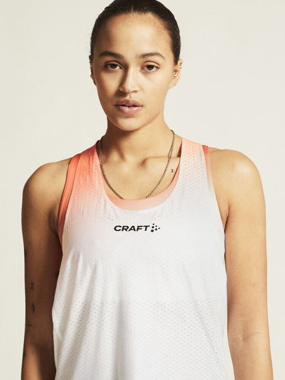 Women's Race Day Singlet - WHITE/MULTI Craft Sportswear NA