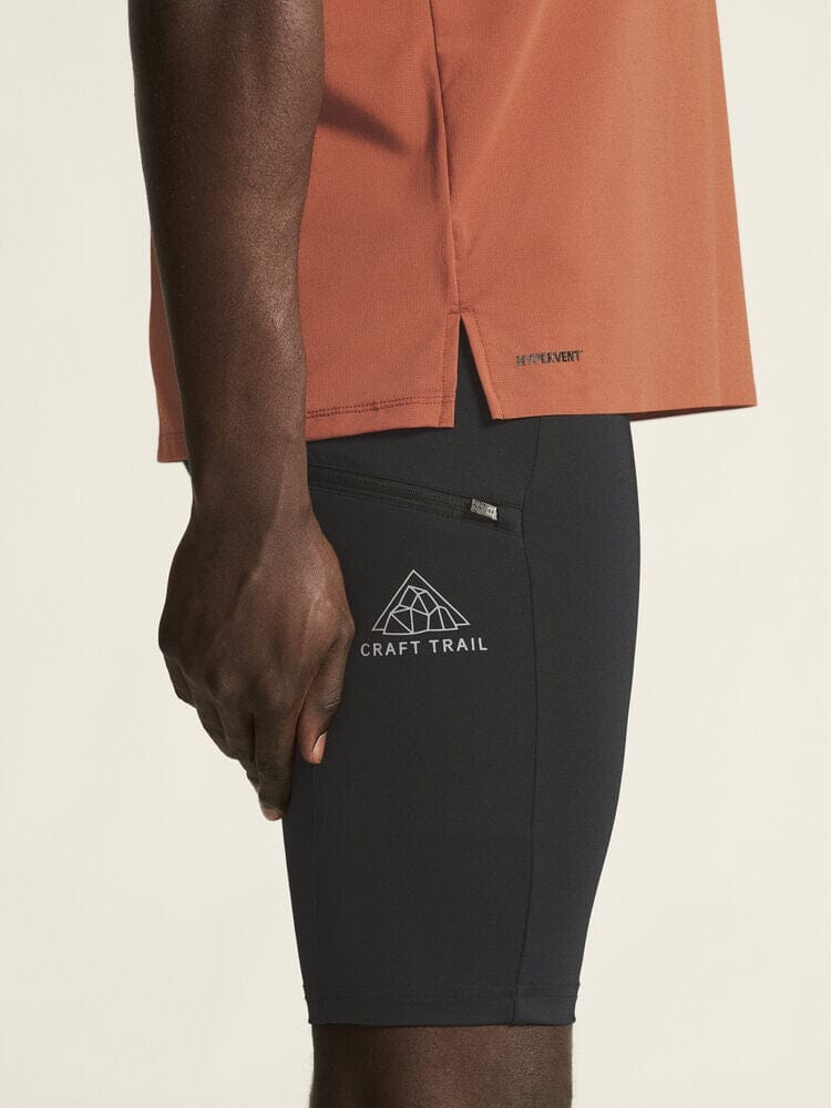 Men's Pro Trail Short Tights 2 - Black Craft Sportswear NA