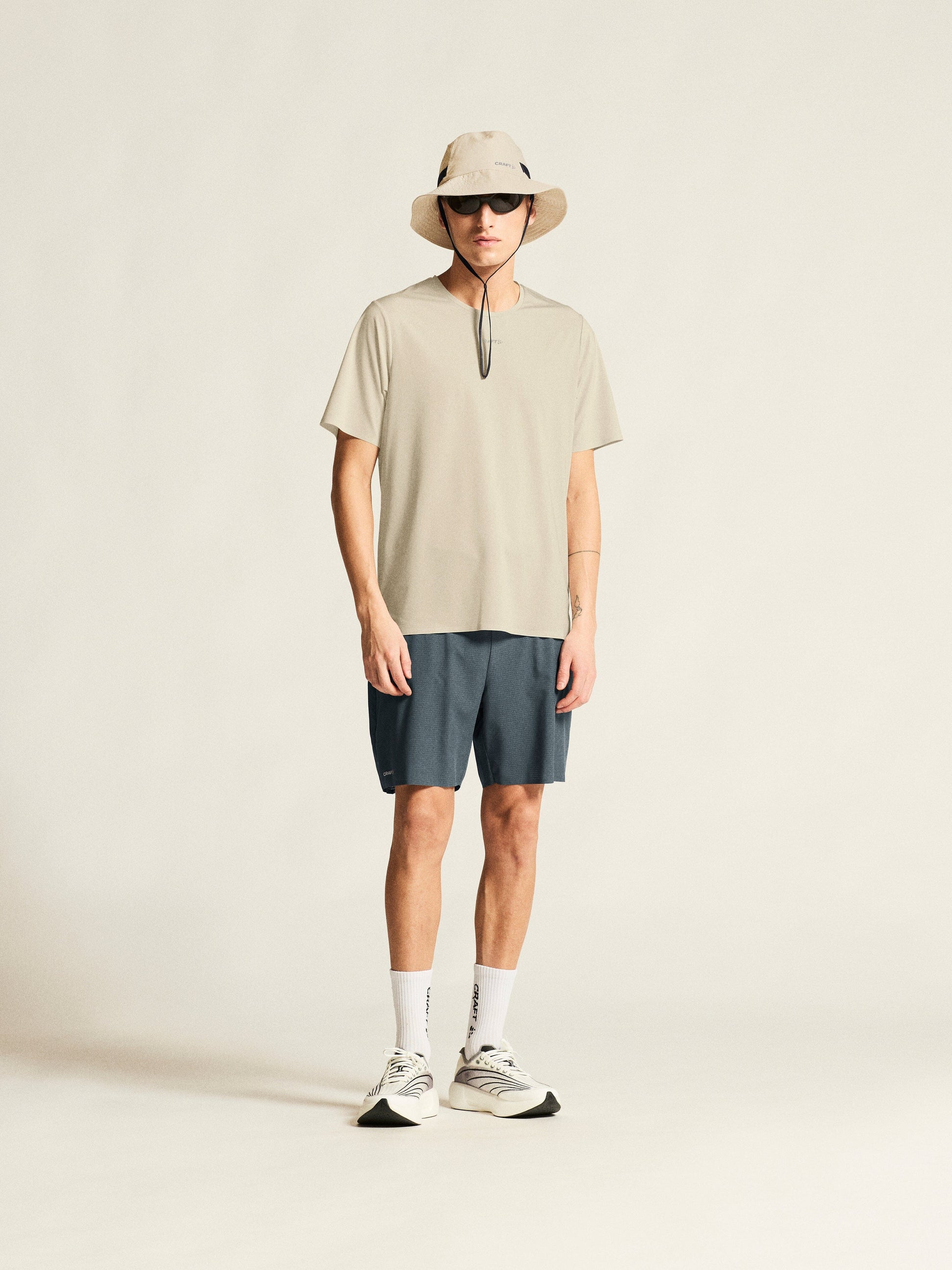 Men's Pro Trail Short Sleeve Tee 2 - Plaster Men's Tops, T's, and Tanks Craft Sportswear NA