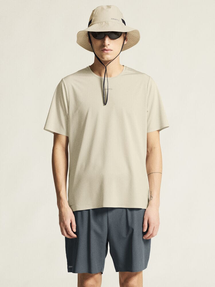 Men's Pro Trail Short Sleeve Tee 2 - Plaster Men's Tops, T's, and Tanks Craft Sportswear NA