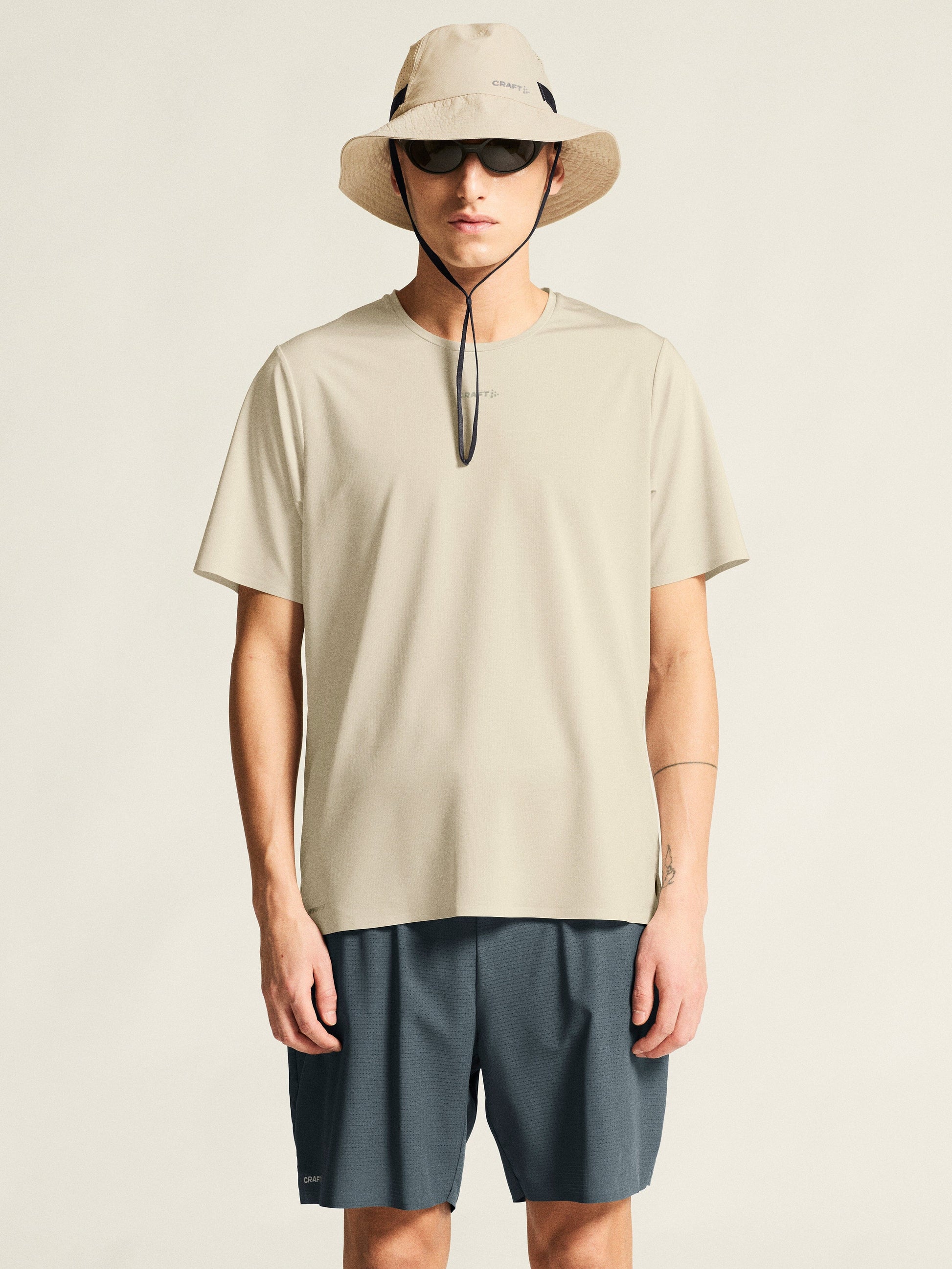 Men's Pro Trail Short Sleeve Tee 2 - Plaster Men's Tops, T's, and Tanks Craft Sportswear NA