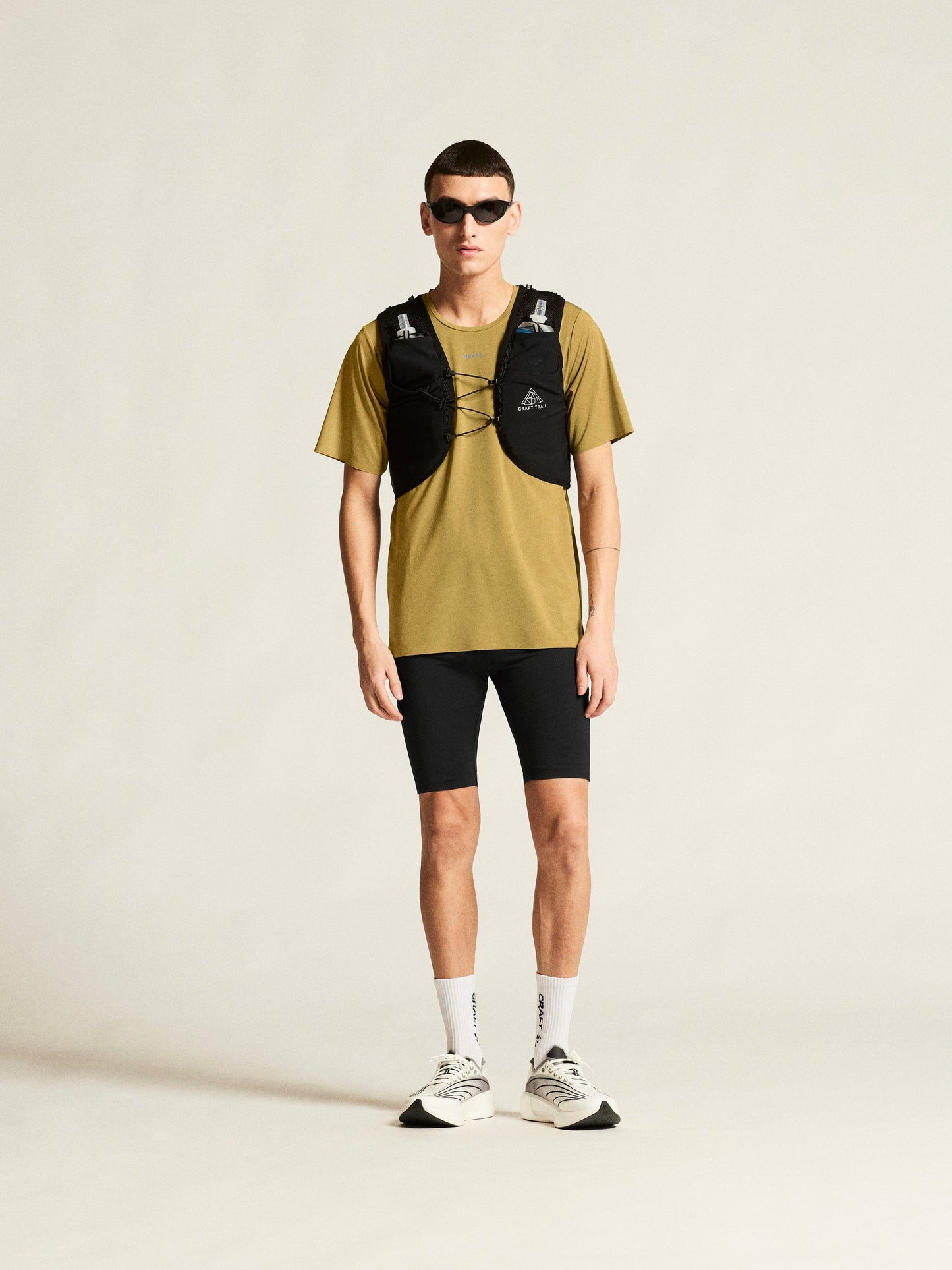 Men's Pro Trail Short Sleeve Tee 2 - Khaki Men's Tops, T's, and Tanks Craft Sportswear NA