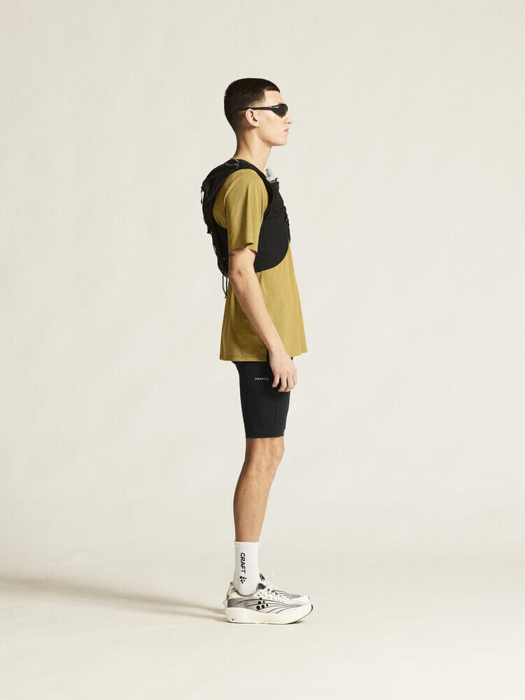 Men's Pro Trail Short Sleeve Tee 2 - Khaki Craft Sportswear NA