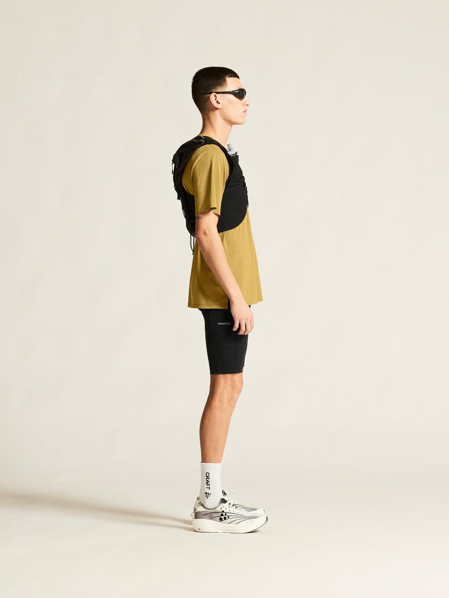 Men's Pro Trail Short Sleeve Tee 2 - Khaki Men's Tops, T's, and Tanks Craft Sportswear NA