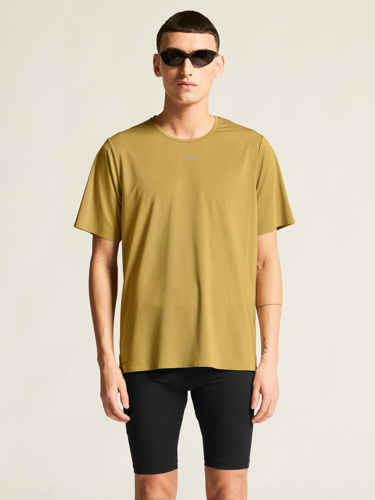 Men's Pro Trail Short Sleeve Tee 2 - Khaki Men's Tops, T's, and Tanks Craft Sportswear NA