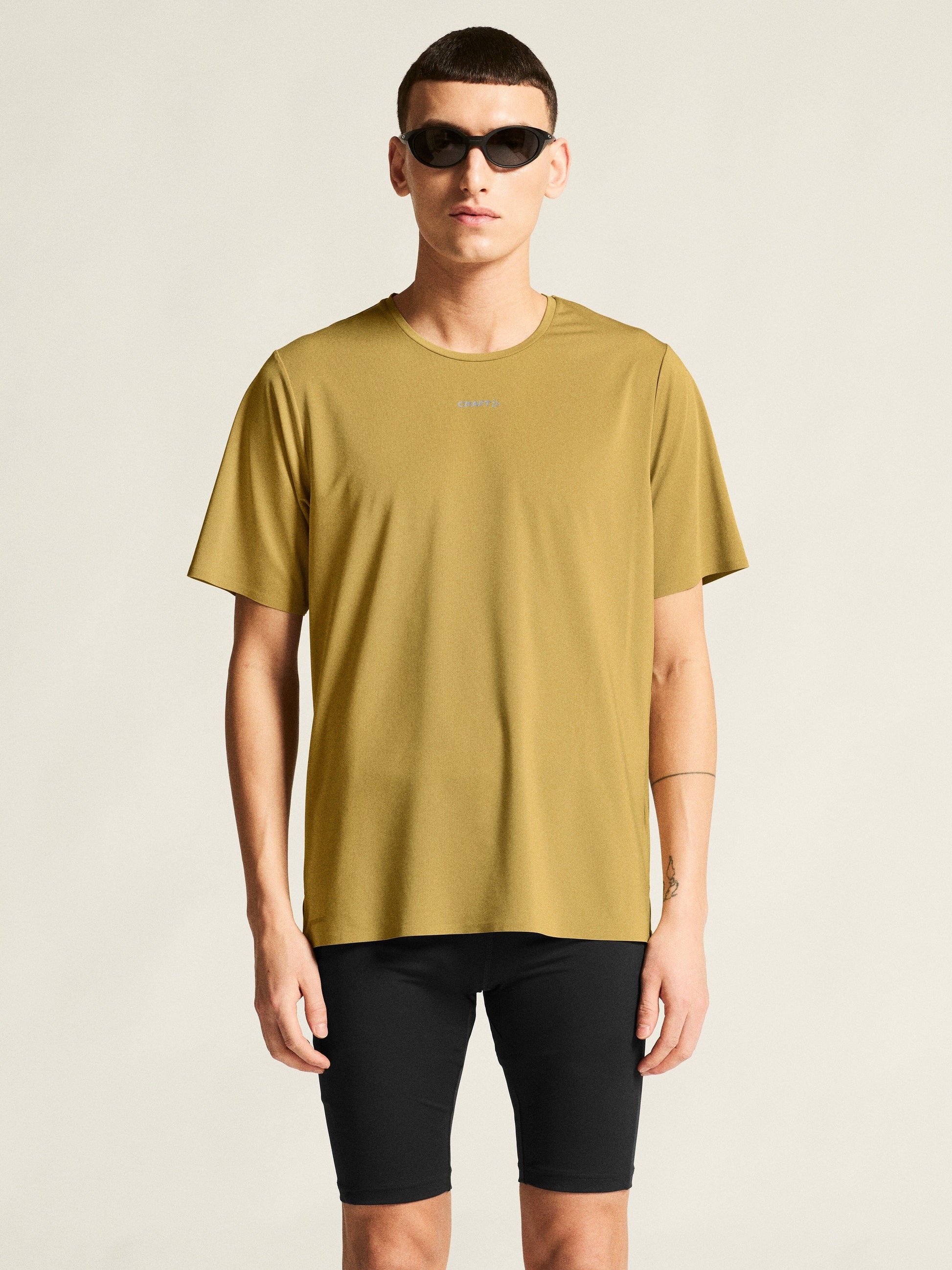 Men's Pro Trail Short Sleeve Tee 2 - Khaki Men's Tops, T's, and Tanks Craft Sportswear NA