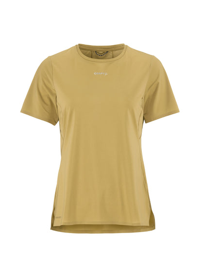 Women's Pro Trail Short Sleeve Tee 2 - Khaki Women's Tops, T's, and Tanks Craft Sportswear NA
