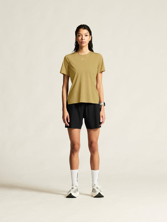 Women's Pro Trail Short Sleeve Tee 2 - Khaki Women's Tops, T's, and Tanks Craft Sportswear NA