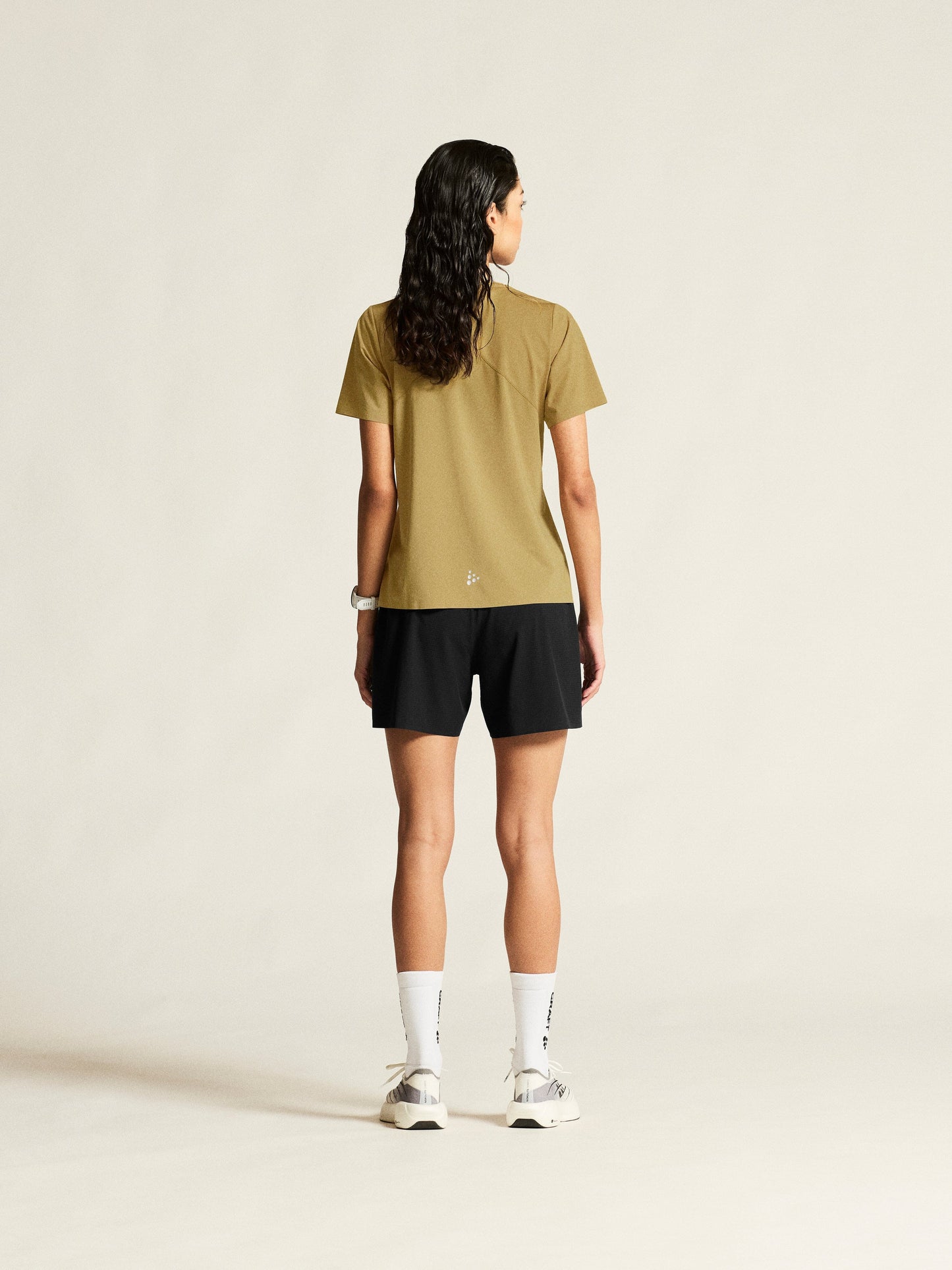 Women's Pro Trail Short Sleeve Tee 2 - Khaki Women's Tops, T's, and Tanks Craft Sportswear NA