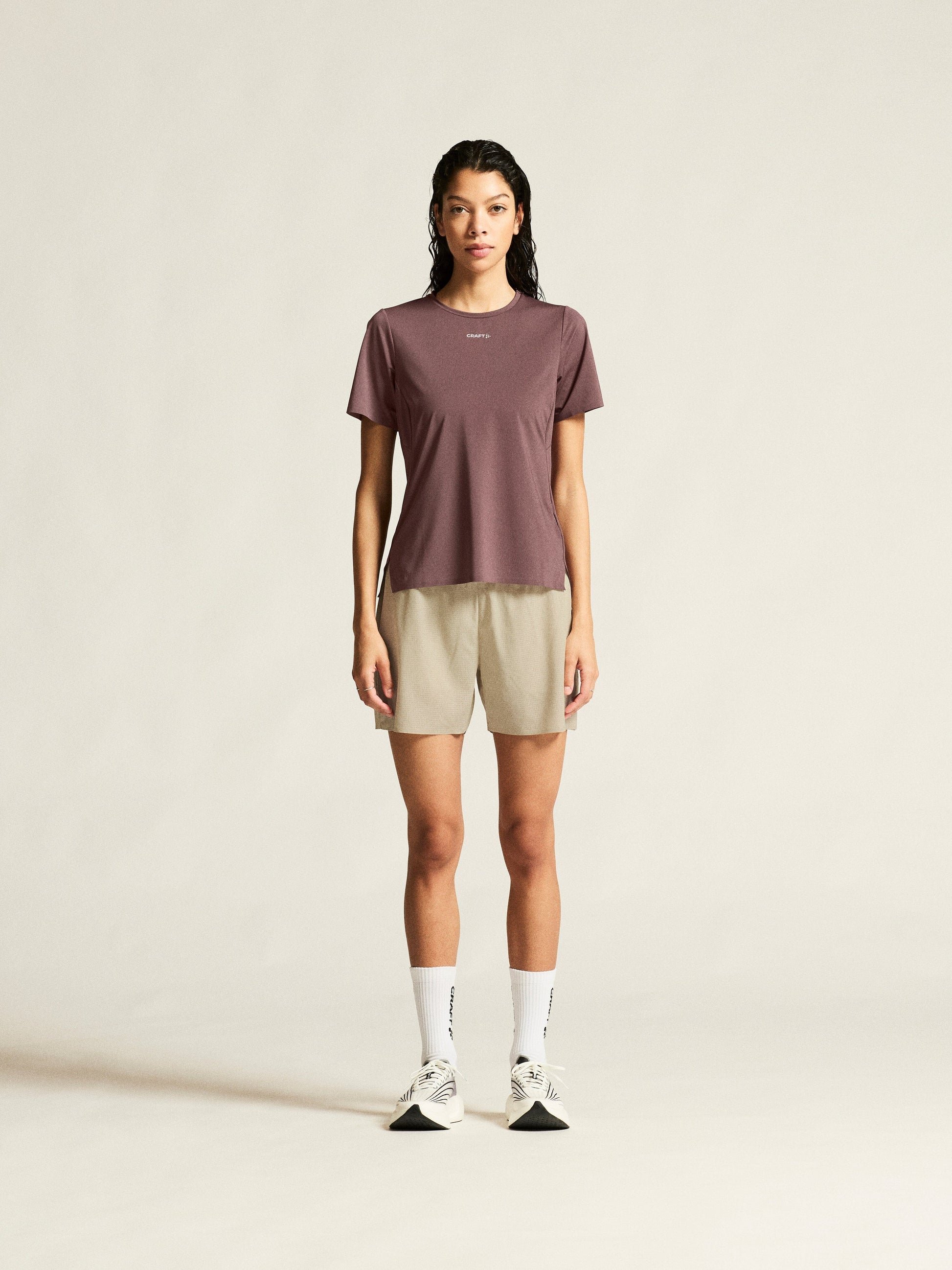 Women's Pro Trail Short Sleeve Tee 2 - Flint Women's Tops, T's, and Tanks Craft Sportswear NA