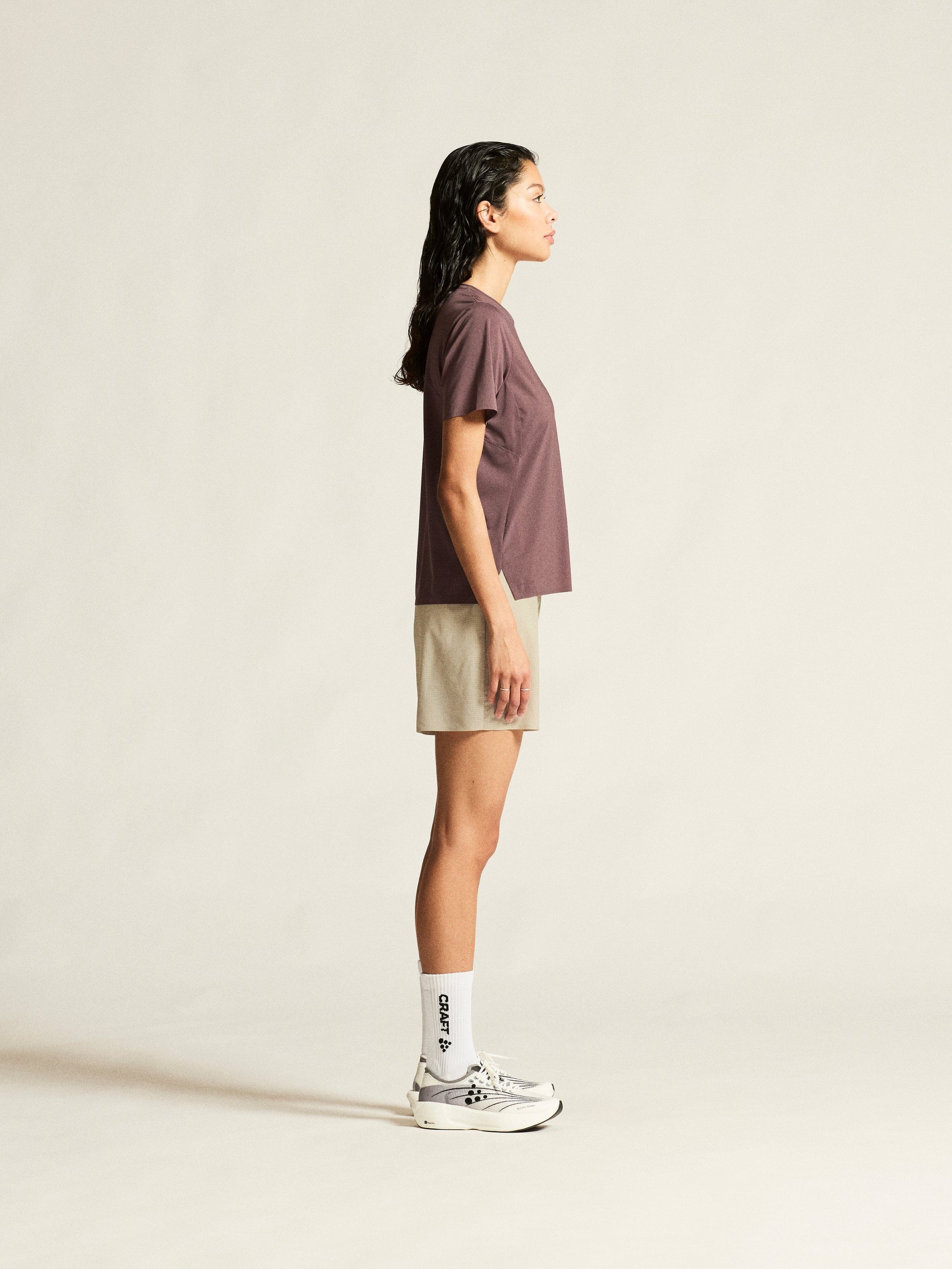 Women's Pro Trail Short Sleeve Tee 2 - Flint Women's Tops, T's, and Tanks Craft Sportswear NA