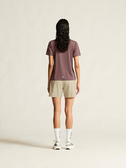 Women's Pro Trail Short Sleeve Tee 2 - Flint Women's Tops, T's, and Tanks Craft Sportswear NA