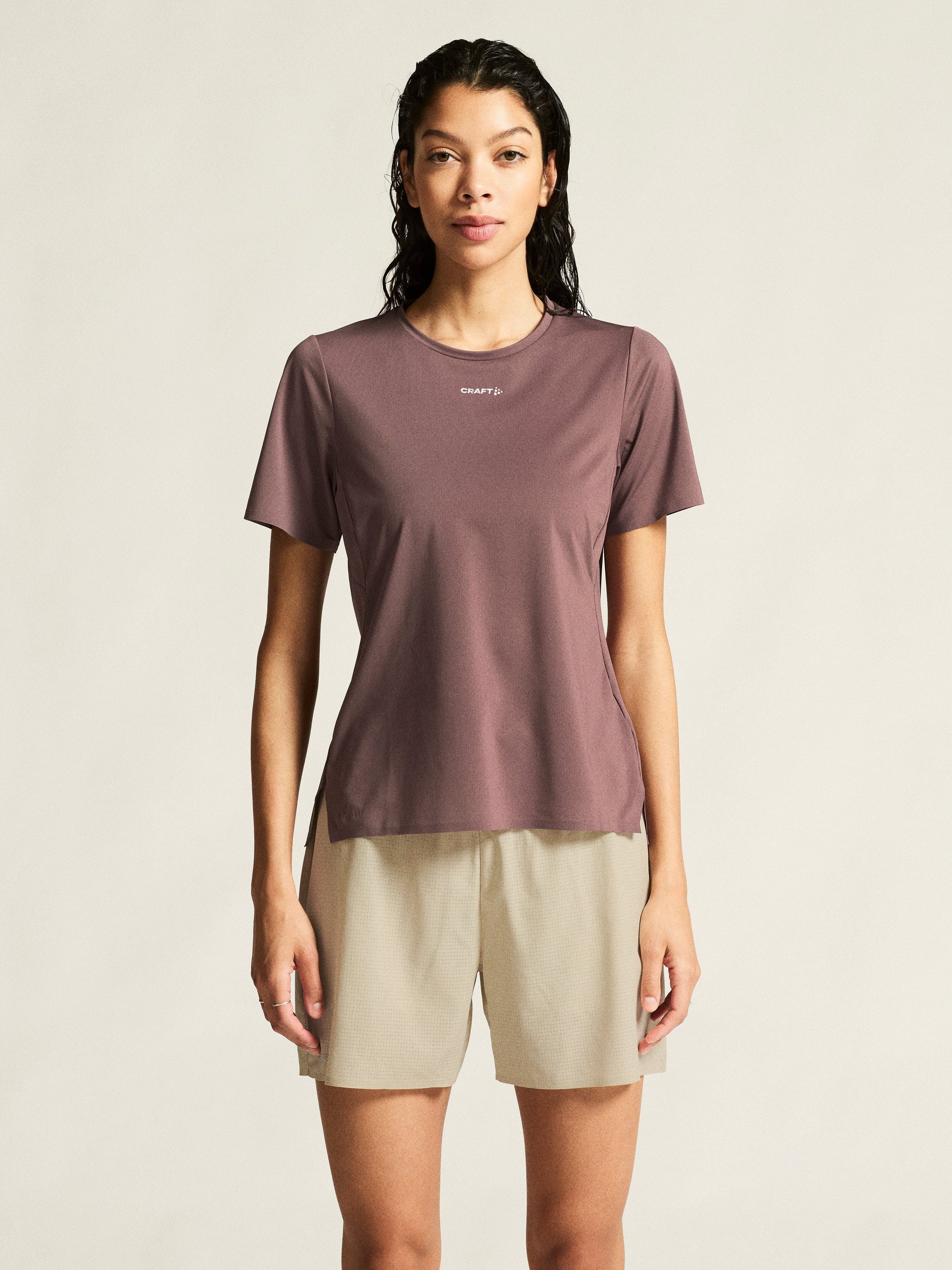 Women's Pro Trail Short Sleeve Tee 2 - Flint Women's Tops, T's, and Tanks Craft Sportswear NA