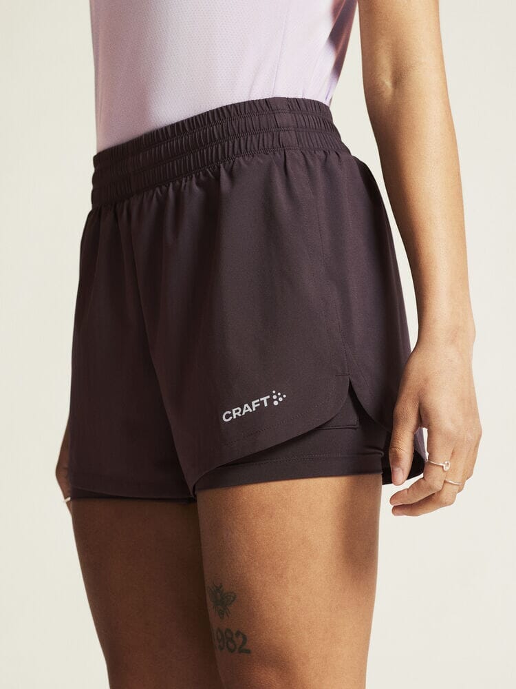 Women's ADV Essence 2-in-1 Shorts 2 - DK Plum Craft Sportswear NA