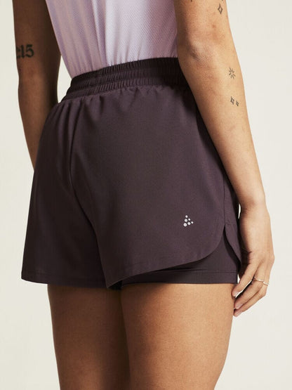 Women's ADV Essence 2-in-1 Shorts 2 - DK Plum Craft Sportswear NA