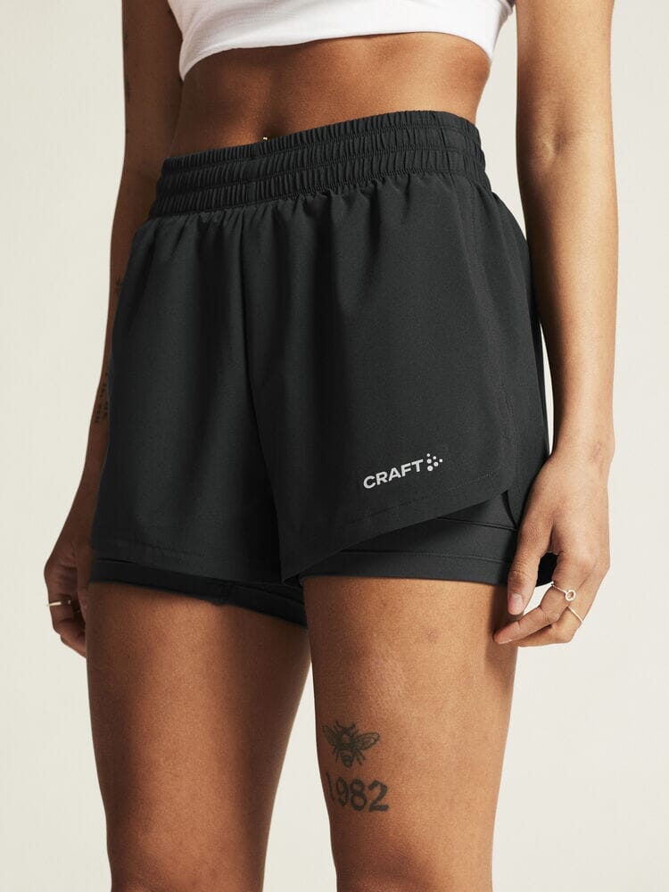Women's ADV Essence 2-in-1 Shorts 2 - Black Craft Sportswear NA
