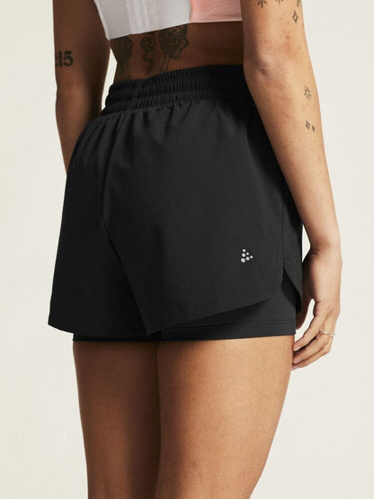 Women's ADV Essence 2-in-1 Shorts 2 - Black Craft Sportswear NA