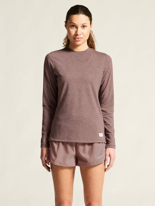 Women's Thermal Mesh CN - Flint Melange