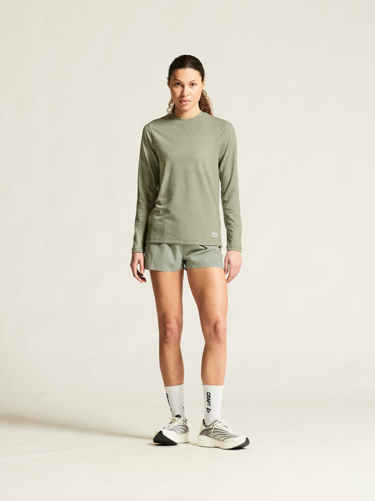 Women's Thermal Mesh CN - Pigeon Melange