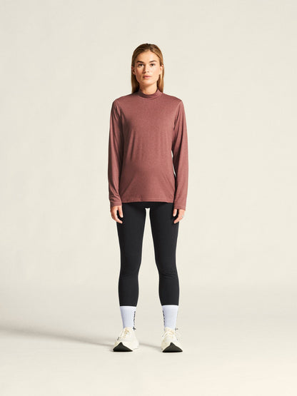 Women's Flow MS LS - ROSE BROWN/MELANGE Craft Sportswear NA