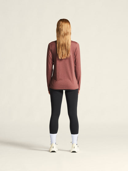 Women's Flow MS LS - ROSE BROWN/MELANGE Craft Sportswear NA