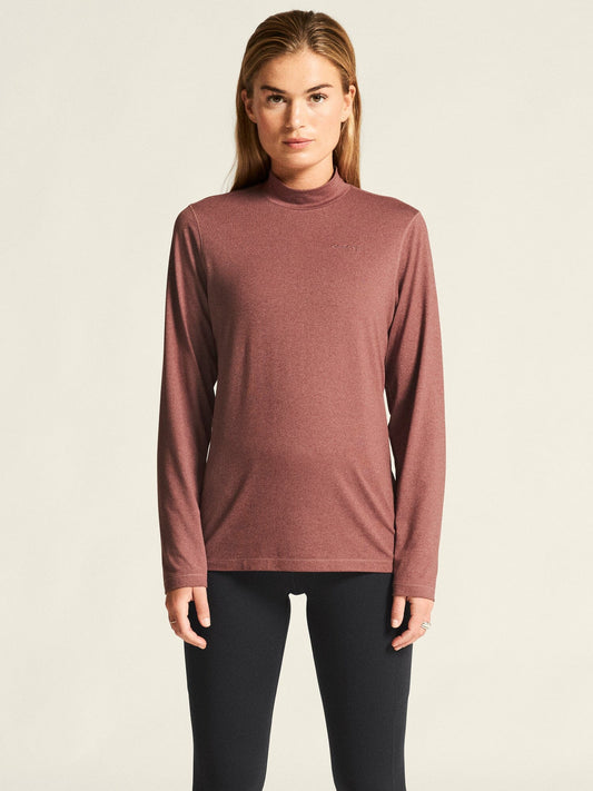 Women's Flow MS LS - ROSE BROWN/MELANGE Craft Sportswear NA