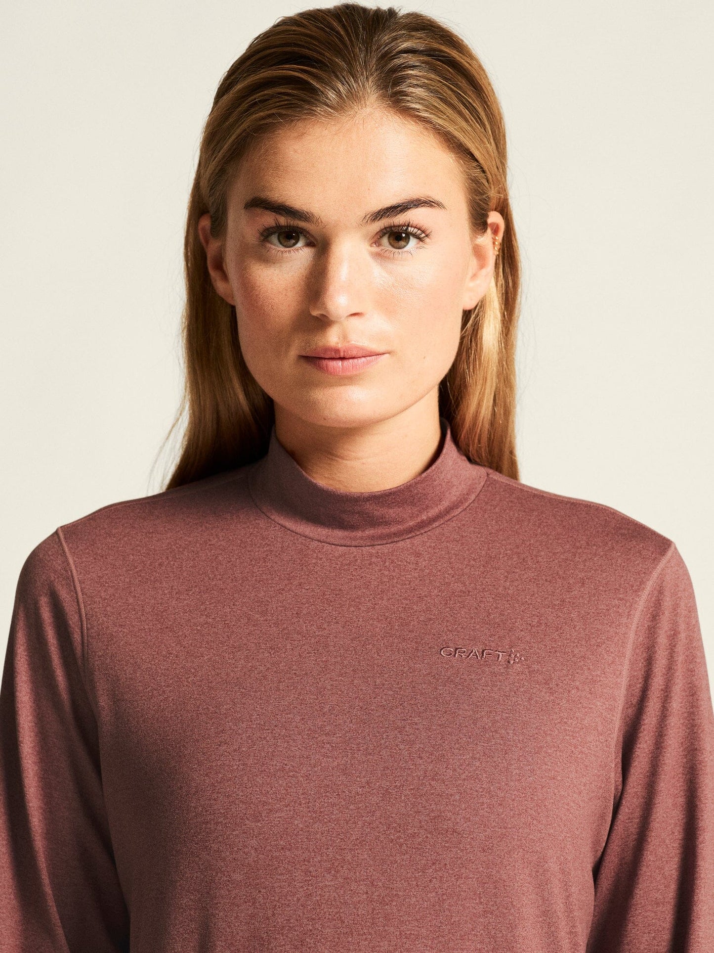 Women's Flow MS LS - ROSE BROWN/MELANGE Craft Sportswear NA