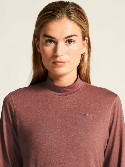 Women's Flow MS LS - ROSE BROWN/MELANGE Craft Sportswear NA