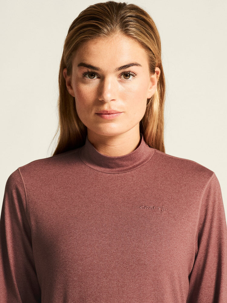Women's Flow MS LS - ROSE BROWN/MELANGE Craft Sportswear NA