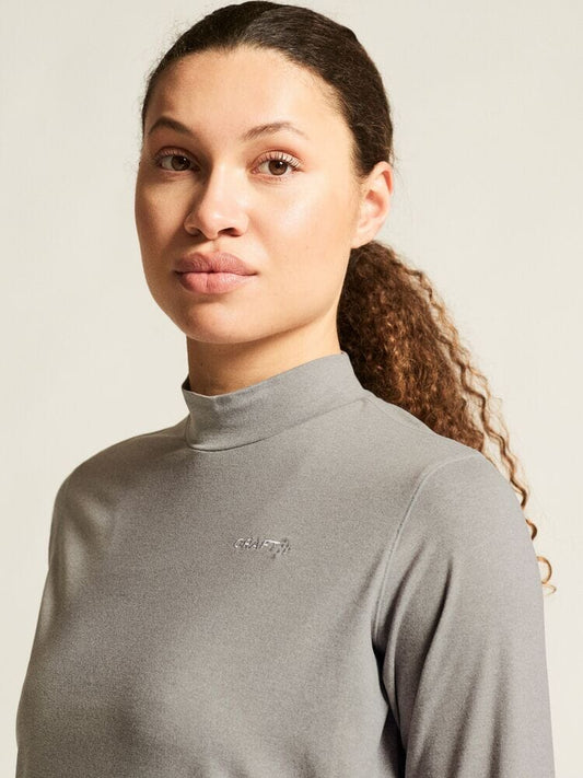 Women's Flow MS LS - Grey Melange Craft Sportswear NA