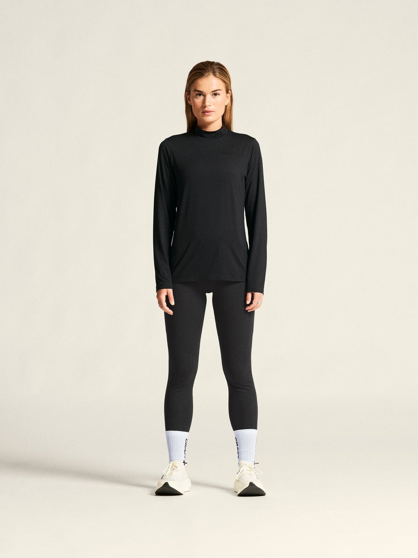 Women's Flow MS LS - Black Melange Craft Sportswear NA