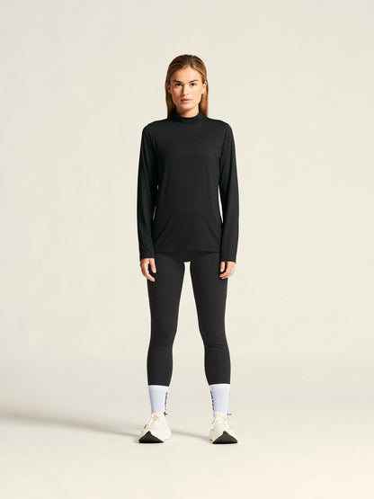 Women's Flow MS LS - Black Melange Craft Sportswear NA