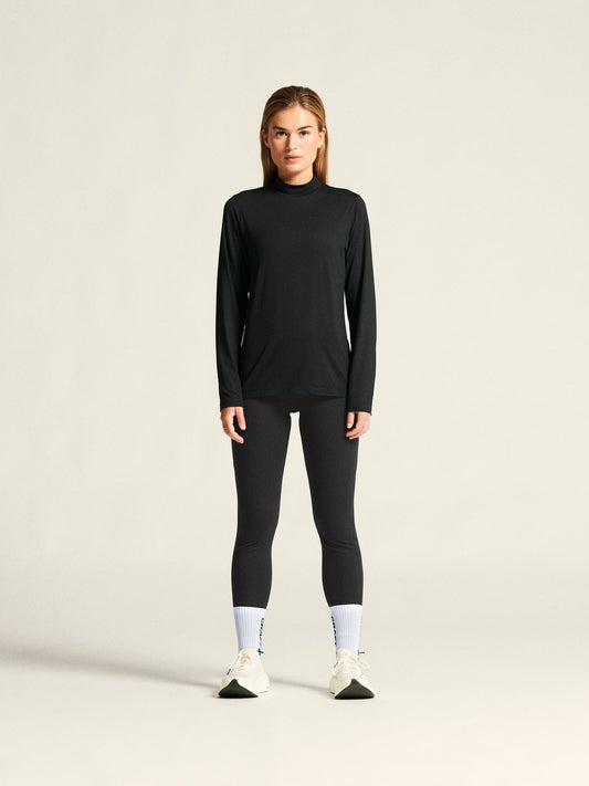 Women's Flow MS LS - Black Melange Craft Sportswear NA