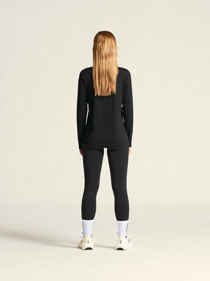 Women's Flow MS LS - Black Melange Craft Sportswear NA