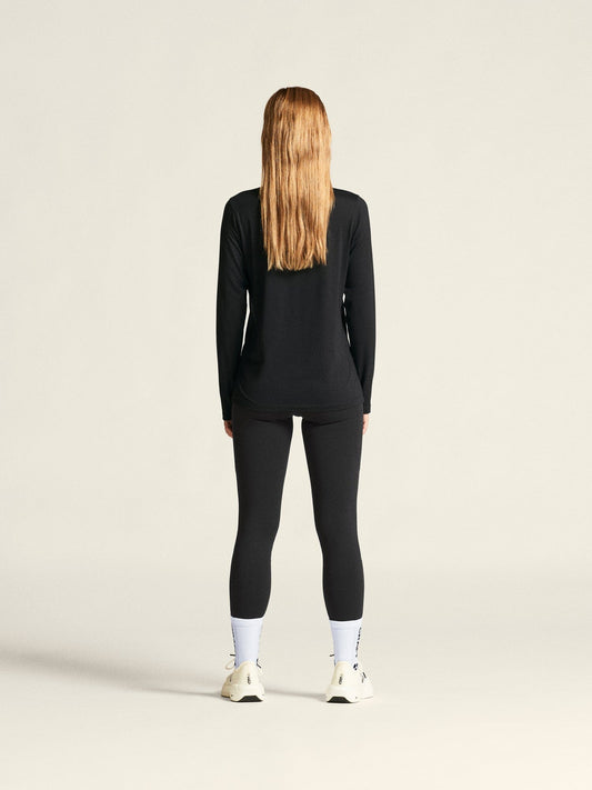 Women's Flow MS LS - Black Melange Craft Sportswear NA