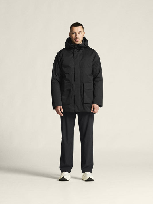 Men's Urban Padded Parka - Black Men's Jackets and Vests Craft Sportswear NA