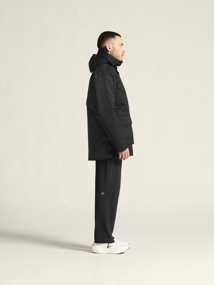 Men's Urban Padded Parka - Black Men's Jackets and Vests Craft Sportswear NA