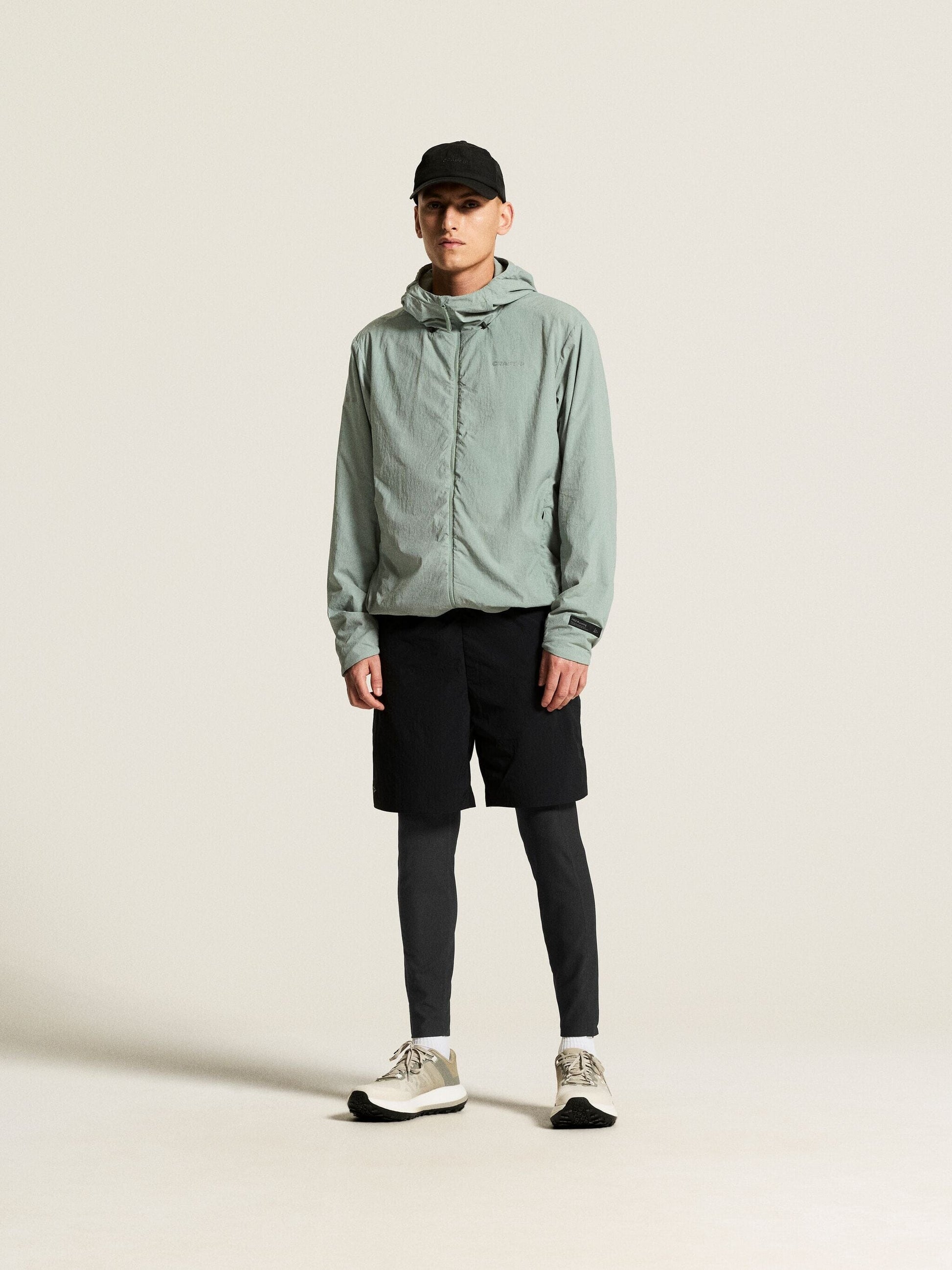 Men's SubZ Light Running Jacket - Pale Leaf Craft Sportswear NA