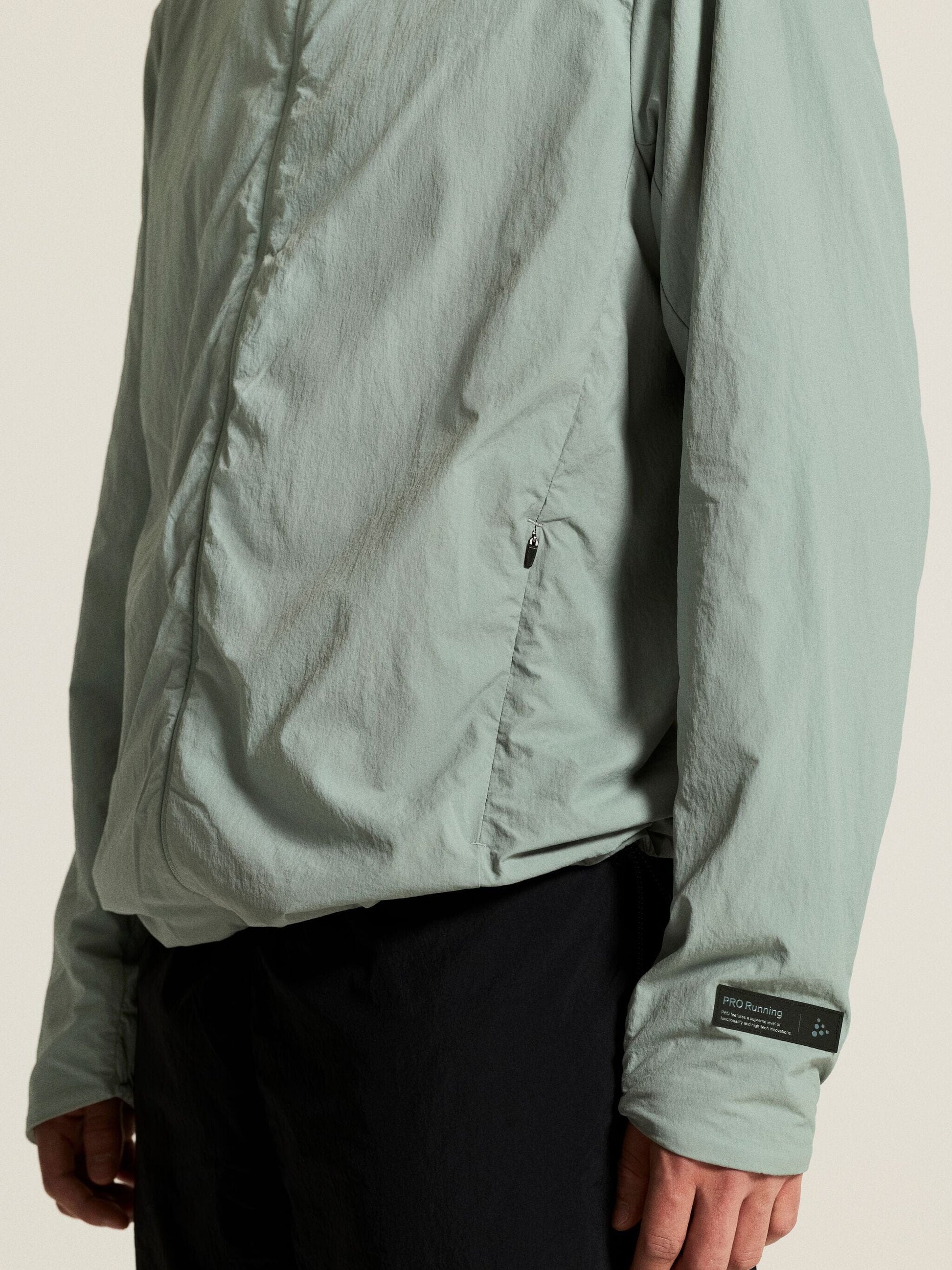 Men's SubZ Light Running Jacket - Pale Leaf Craft Sportswear NA