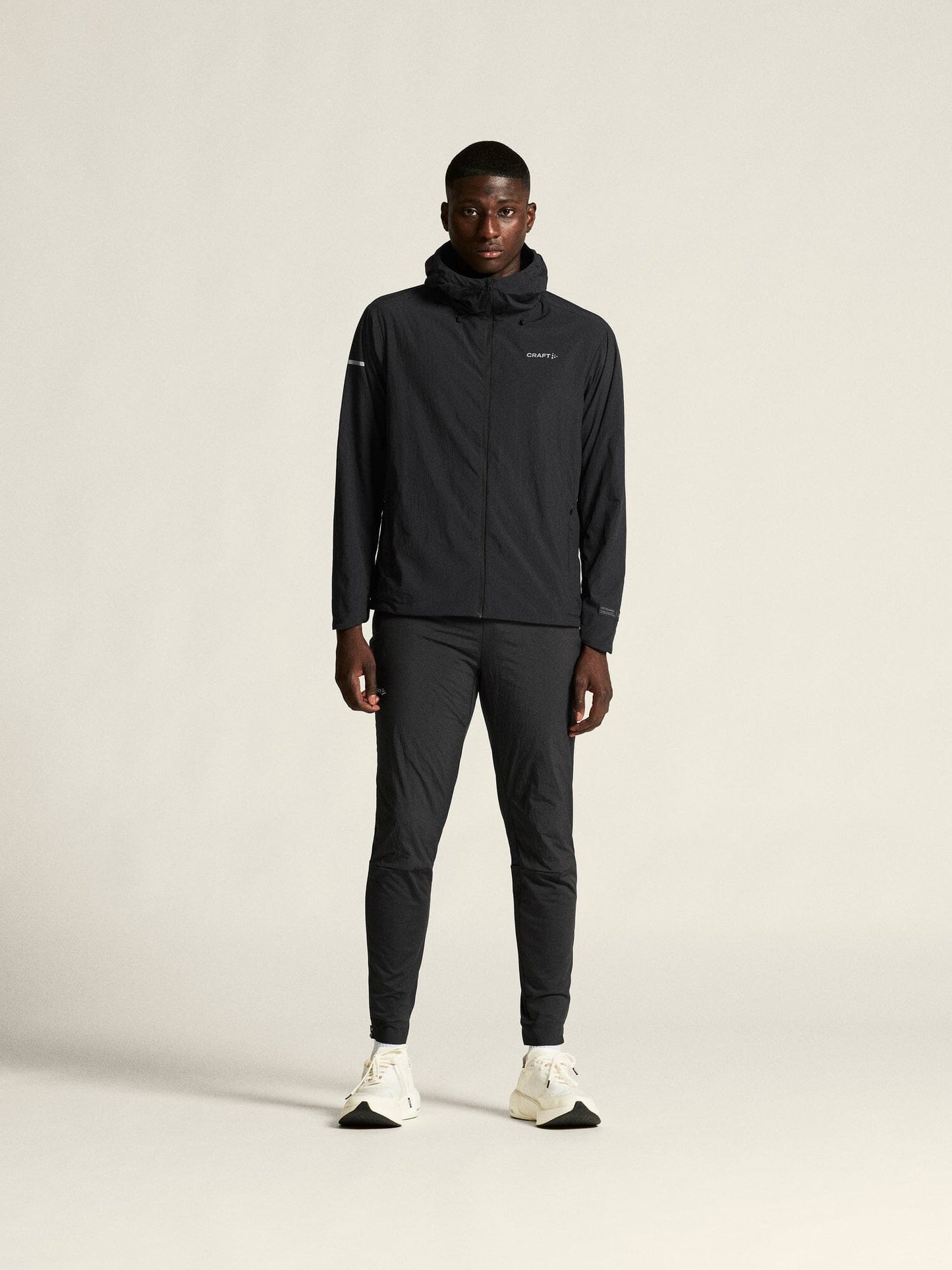 Men's SubZ Light Running Jacket - Black Craft Sportswear NA