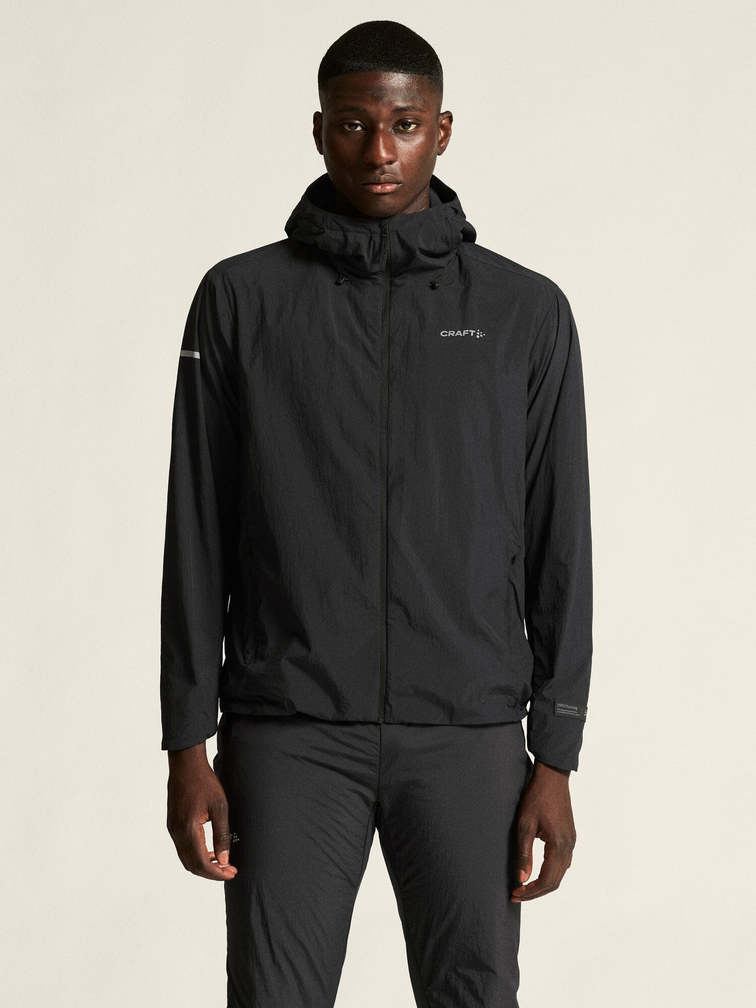 Men's SubZ Light Running Jacket - Black Craft Sportswear NA